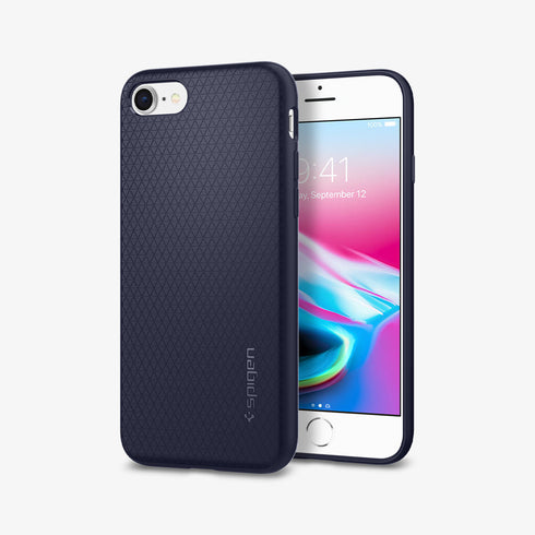042CS20511 - iPhone SE Liquid Air case in black showing the back